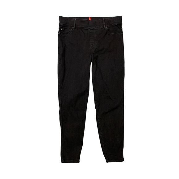 Spanx Jeans Womens 2X Plus Black Ankle Skinny Pull Up Faux Front Pockets Stretch - Picture 1 of 10